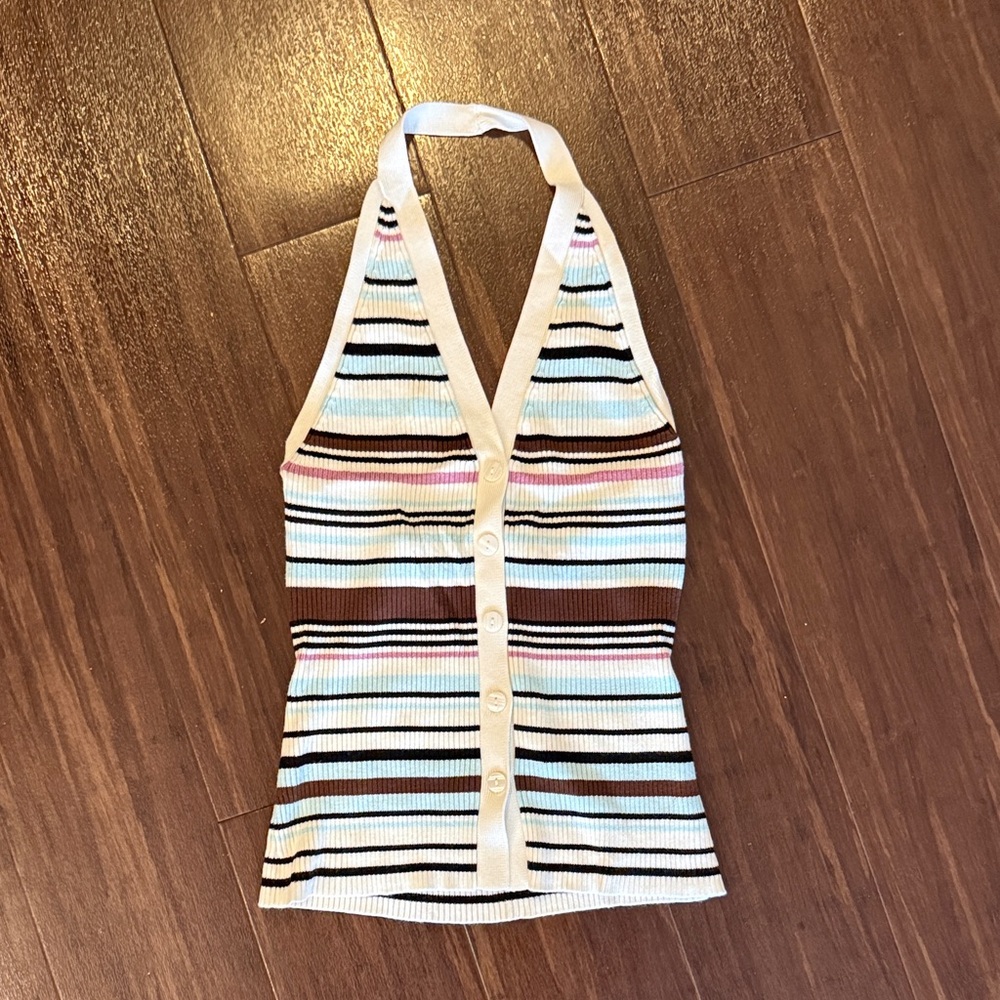 NWT Abercrombie ribbed halter sweater vest